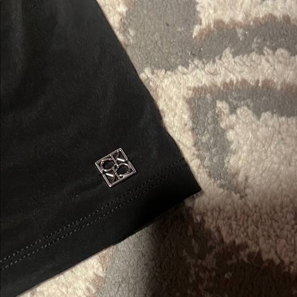 Calvin Klein Black Flutter Sleeve Blouse - Picture 2 of 4